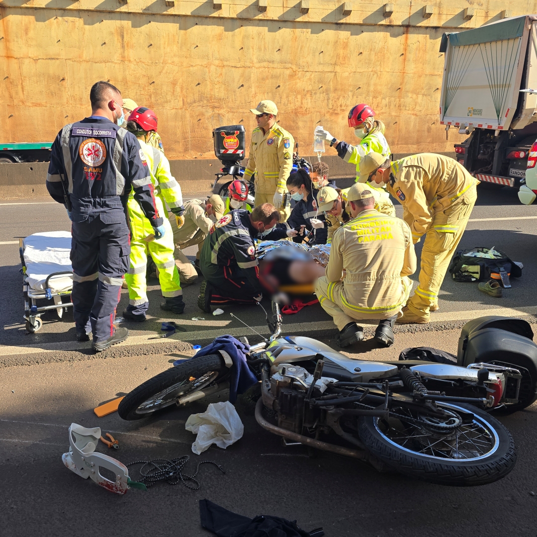 Após cinco dias internado na UTI, motociclista vítima de colisão traseira na rodovia de Sarandi morre