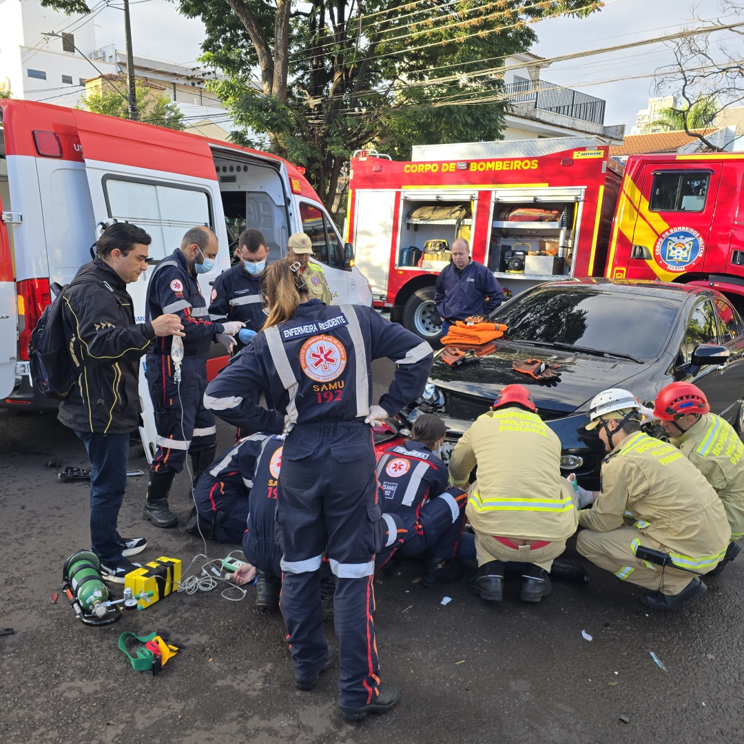 Imprudência no trânsito deixa motociclista gravemente ferida na Vila Operária