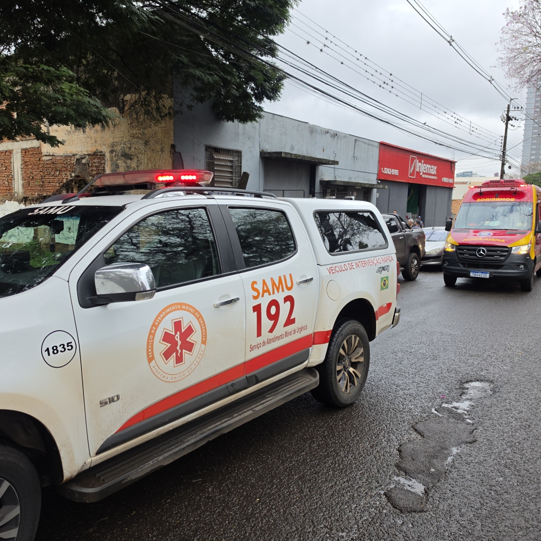 Suspeito de invadir barracão para furtar fios passa mal e mobiliza equipes de socorro em Maringá
