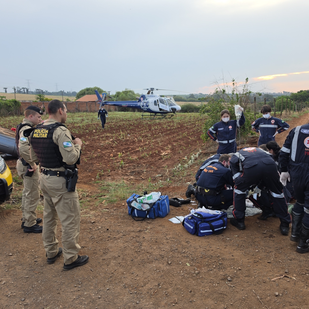 Passeio termina em tragédia: criança de 7 anos morre em capotamento na zona rural de Marialva