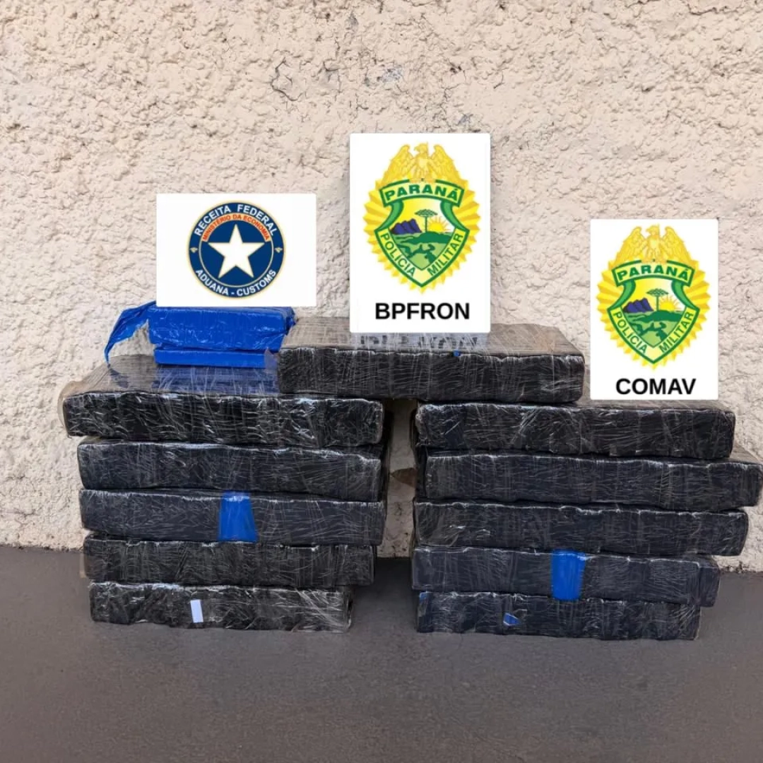 Maconha que viria para Maringá é interceptada pela polícia em Cruzeiro do Oeste