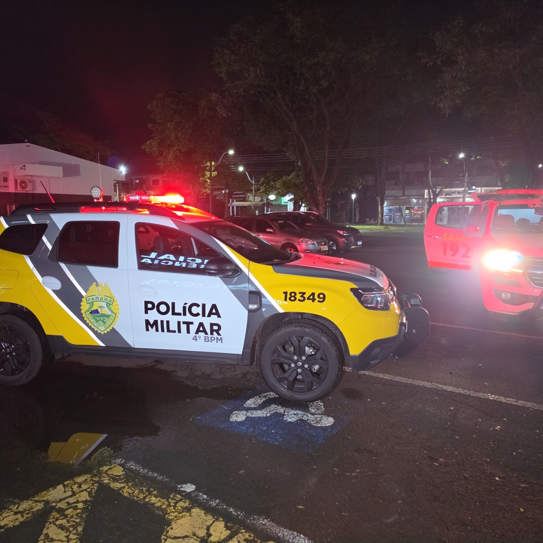 Homem com várias passagens pela polícia quebra porta de vidro, invade delegacia e é baleado por delegado em Maringá