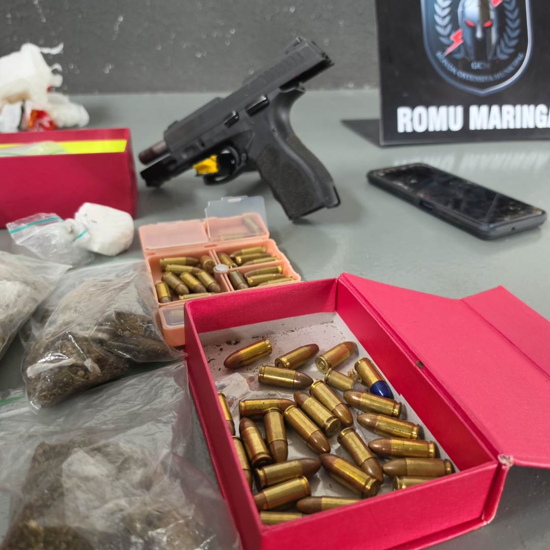 Cadeirante com passagem por homicídio e que sobreviveu a atentado a tiros é preso com pistola e drogas em Maringá