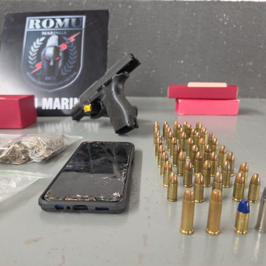 Cadeirante com passagem por homicídio e que sobreviveu a atentado a tiros é preso com pistola e drogas em Maringá