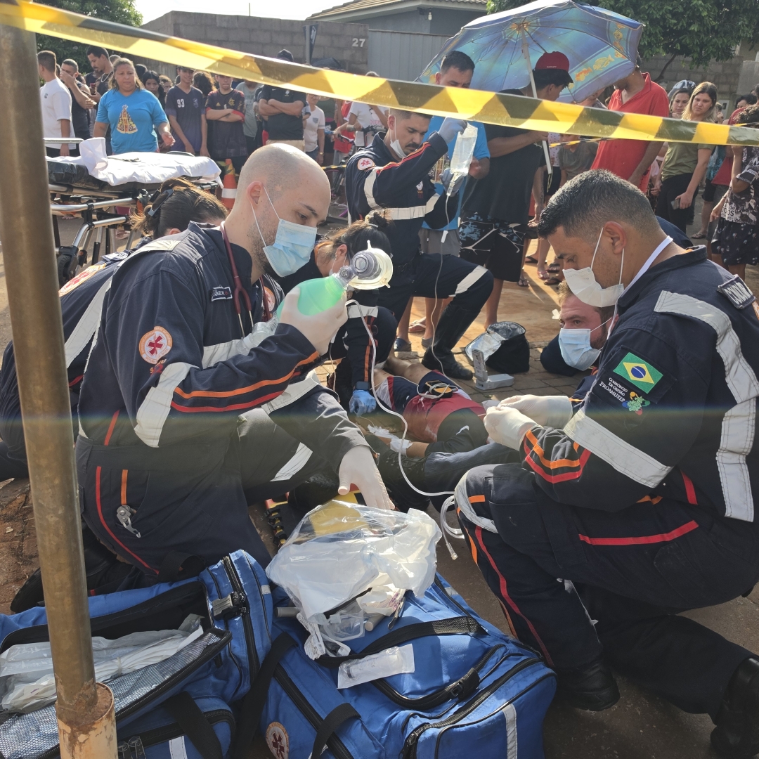 Linha com cerol quase provoca tragédia em Paiçandu; criança precisa ser intubada e receber transfusão de sangue