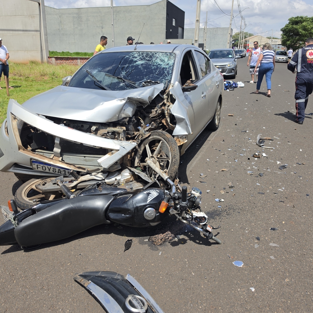 Motociclista sofre acidente gravíssimo em Iguatemi e tem tabletes de maconha encontrados durante socorro