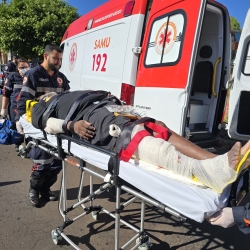 Homem de 52 anos sofre acidente grave ao cair em avenida movimentada de Maringá