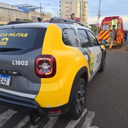 Motociclista de 29 anos é entubado após sofrer acidente em Maringá