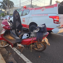 Motociclista de 29 anos é entubado após sofrer acidente em Maringá