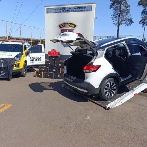 Carro com quase 300 quilos de maconha é apreendido abandonado na rodovia PR-323