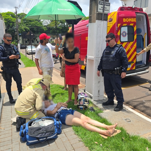 Pai e filha ficam feridos após briga de trânsito em Maringá