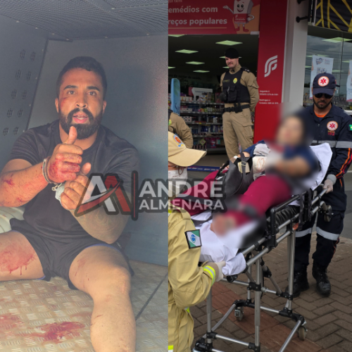 Homem enfurecido tenta matar atual namorado da ex em Sarandi; mulher foi esfaqueada na mão