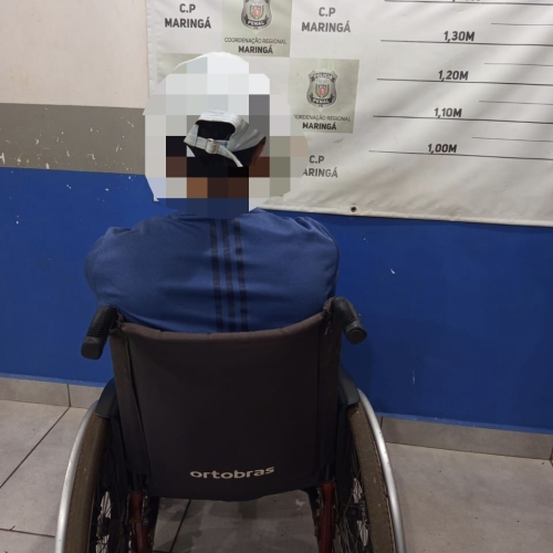 Cadeirante com mandado de prisão por tráfico é preso em Maringá