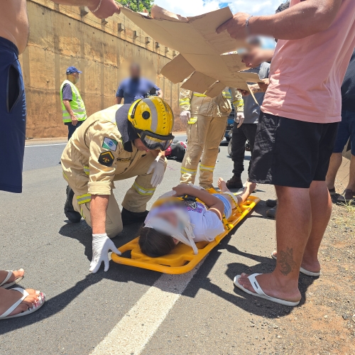 Pai e filha sofrem acidente grave na rodovia de Sarandi