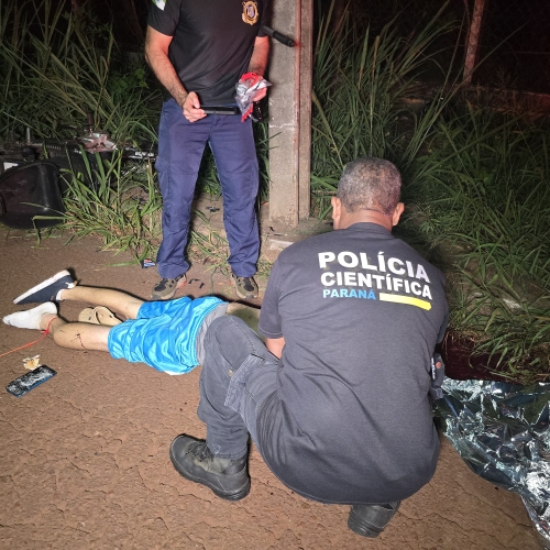 Motociclista morre ao bater contra poste na paralela do Contorno Norte de Maringá