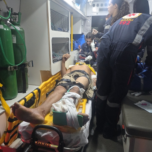 Pedestre é atropelado na PR-317 em Maringá e sofre fratura exposta