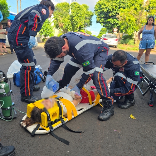 Jovem ciclista fica em estado gravíssimo após colisão com carro em Maringá