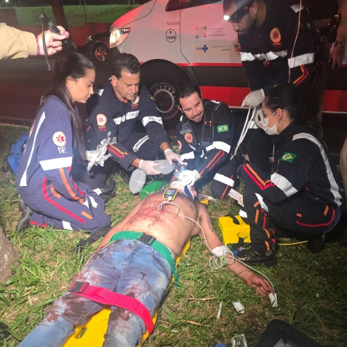 Homem é brutalmente espancado na Avenida São Paulo e fica em estado crítico em Maringá