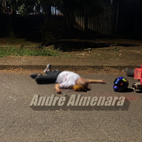 Homem é executado a tiros ao lado de motocicleta no Jardim Alvorada 3, em Maringá