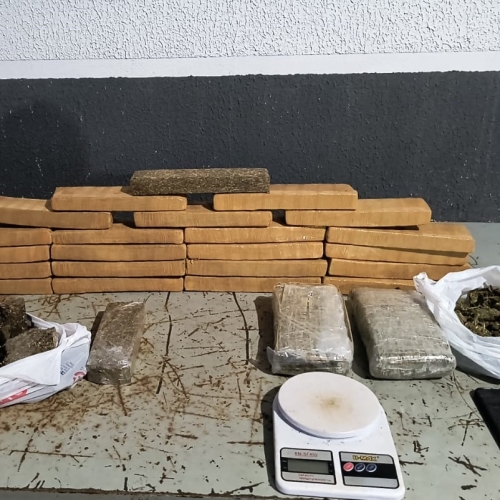 Ação conjunta entre ROTAM e inteligência da PM resulta em apreensão de 16 kg de maconha em Paiçandu