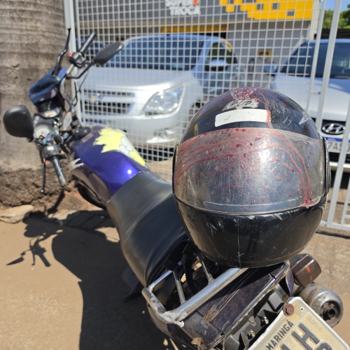 Batida entre carro e moto deixa motociclista gravemente ferido em Paiçandu