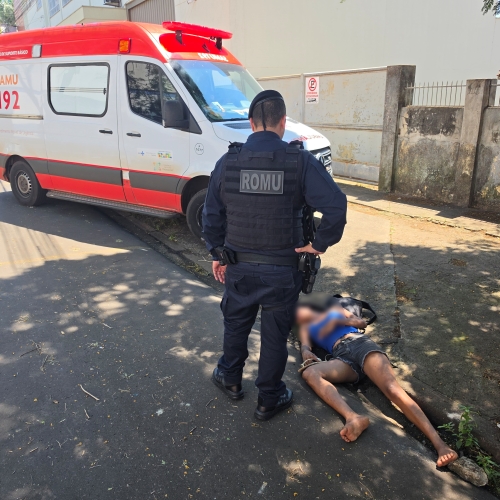 Intervenção da ROMU salva jovem que estava sendo enforcada em plena rua em Maringá