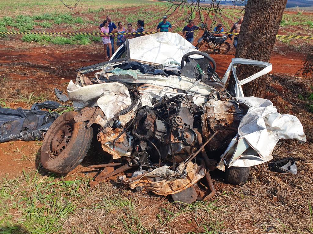 Sarandiense morre de acidente de carro na rodovia de Aquidaban