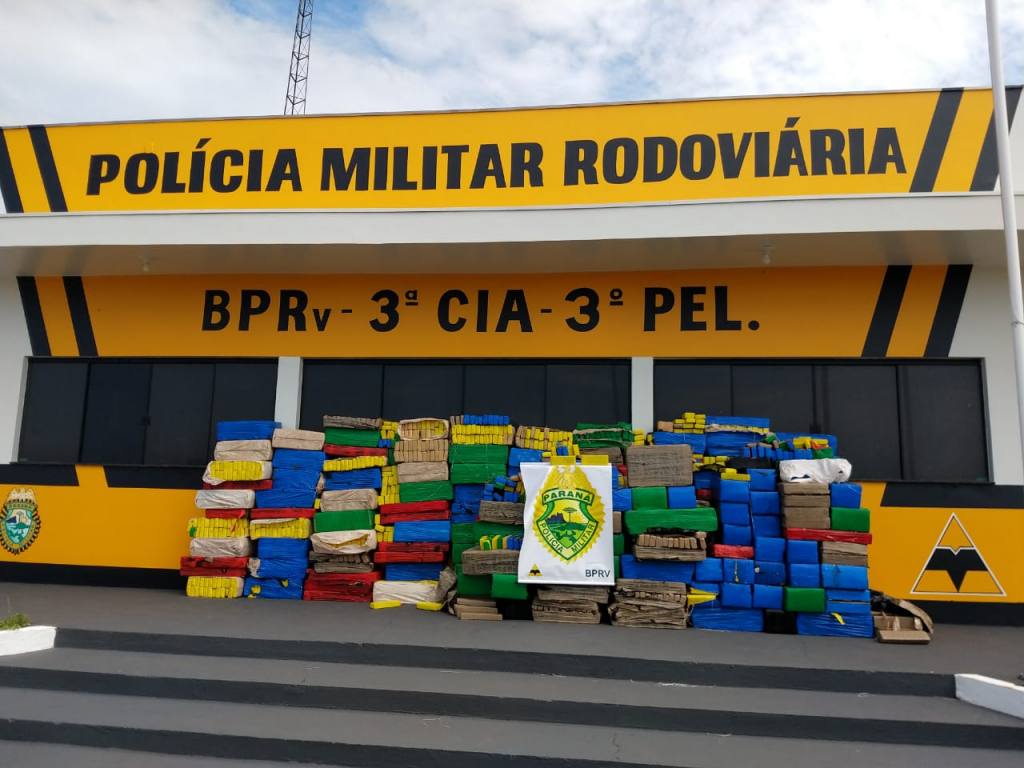 Mais de 3 toneladas de maconha apreendida em Iporã seria trazida para Maringá