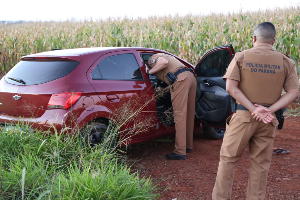 Carro tomado de assalto em Cianorte é abandonado em Sarandi