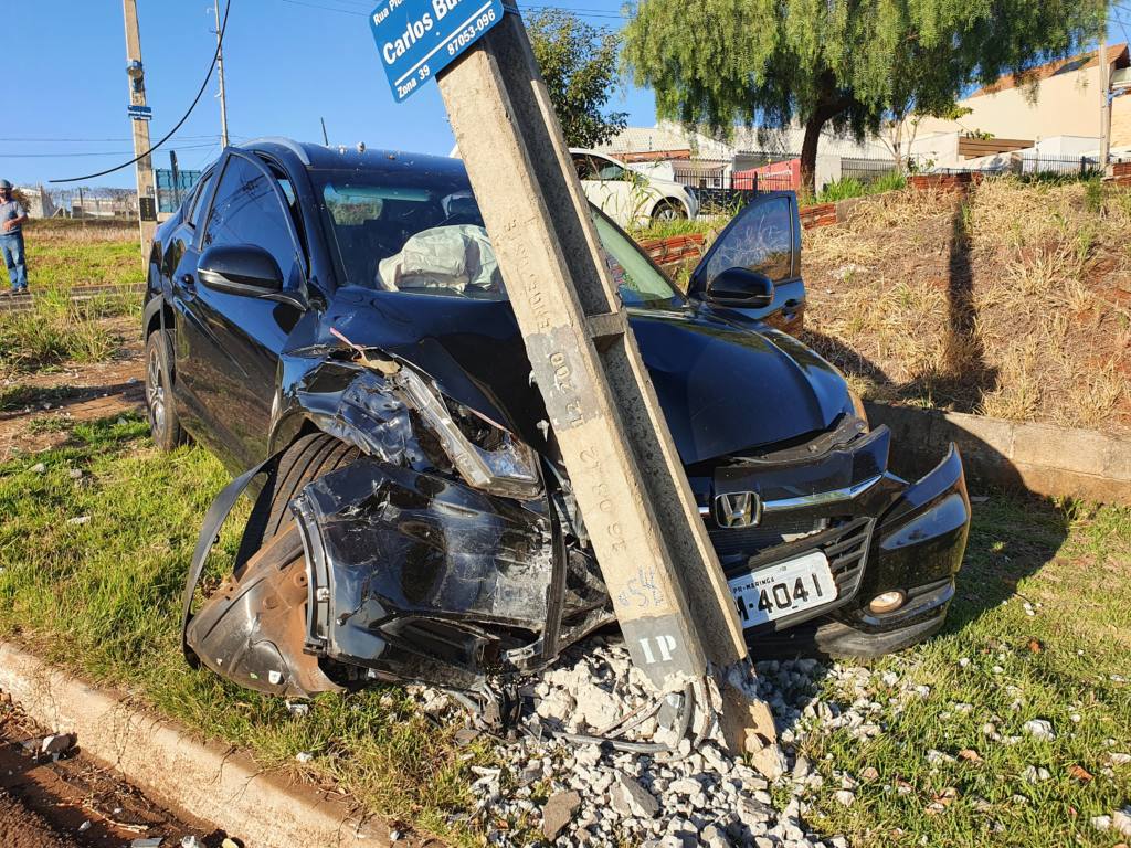 Três pessoas ficam feridas em acidente no Conjunto Cidade Alta 2