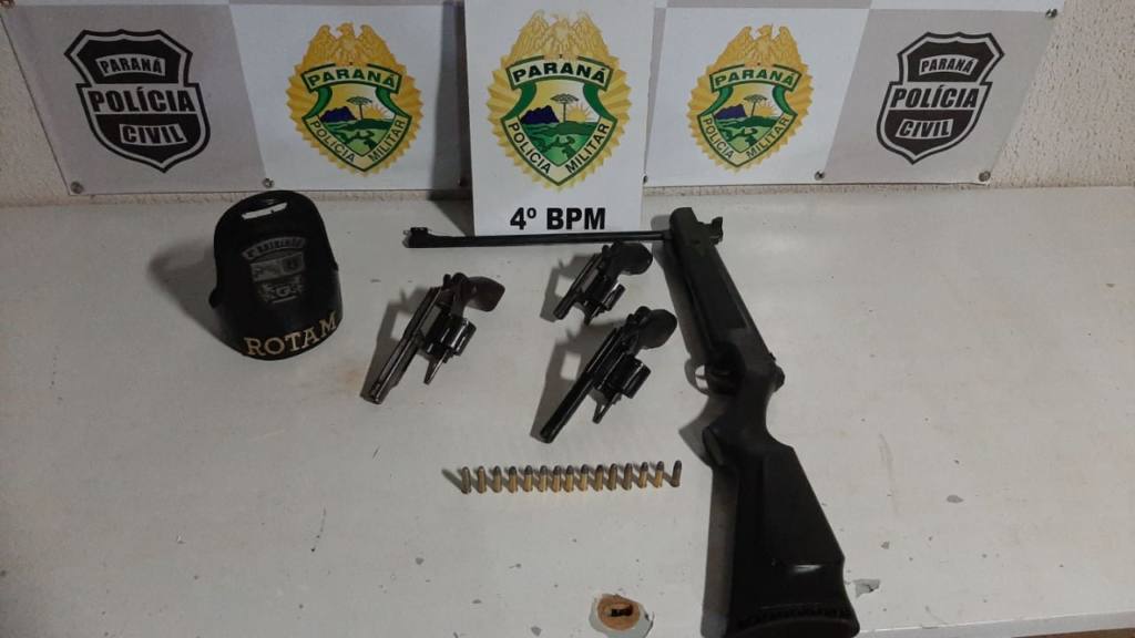 ROTAM de Paiçandu apreende armas de fogo após denúncia anônima