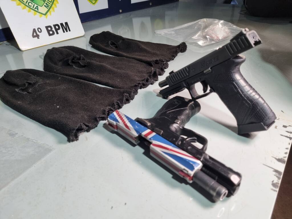 Pistolas que foram usadas em homicídio em Sarandi são apreendidas em Maringá