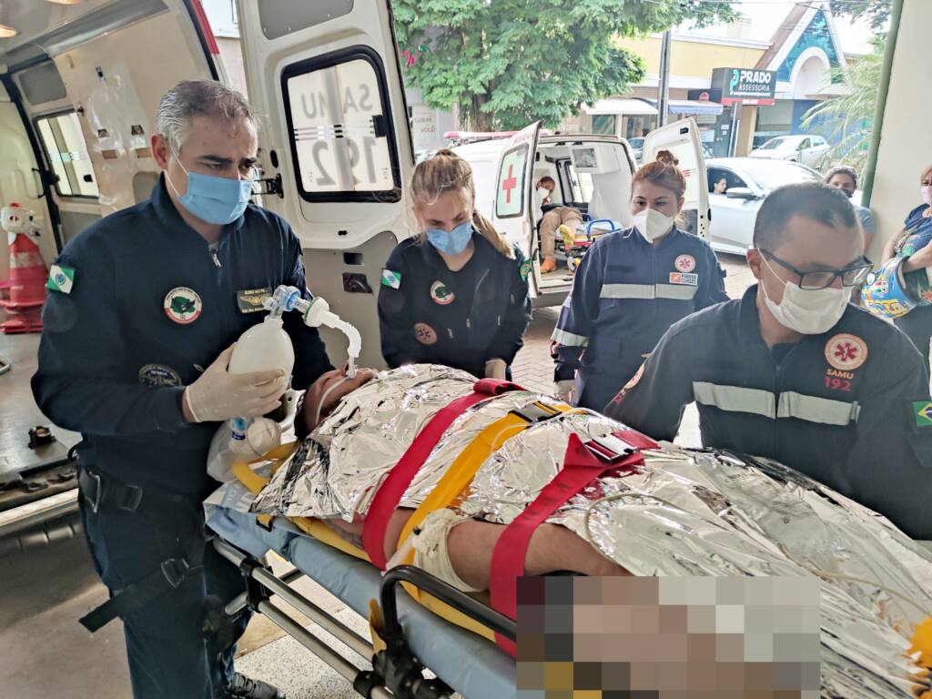 Rapaz que teve corpo queimado em explosão de churrasqueira é transferido de hospital