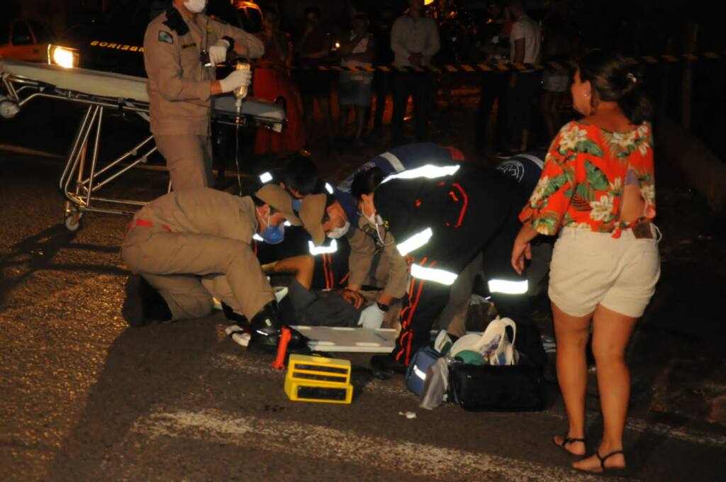 Motociclista amputa o pé após sofrer acidente no Jardim Olímpico