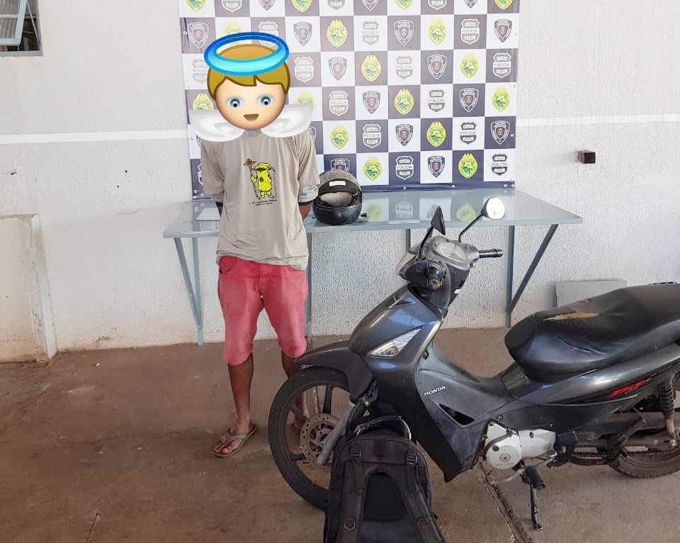 GM de Maringá prende suspeito com moto furtada na frente do albergue