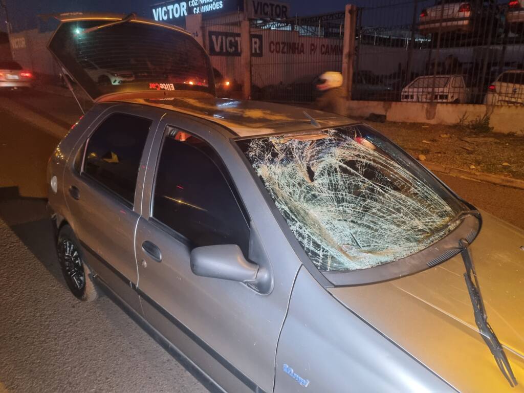 Idoso é atropelado por automóvel na marginal do Contorno Norte em Maringá