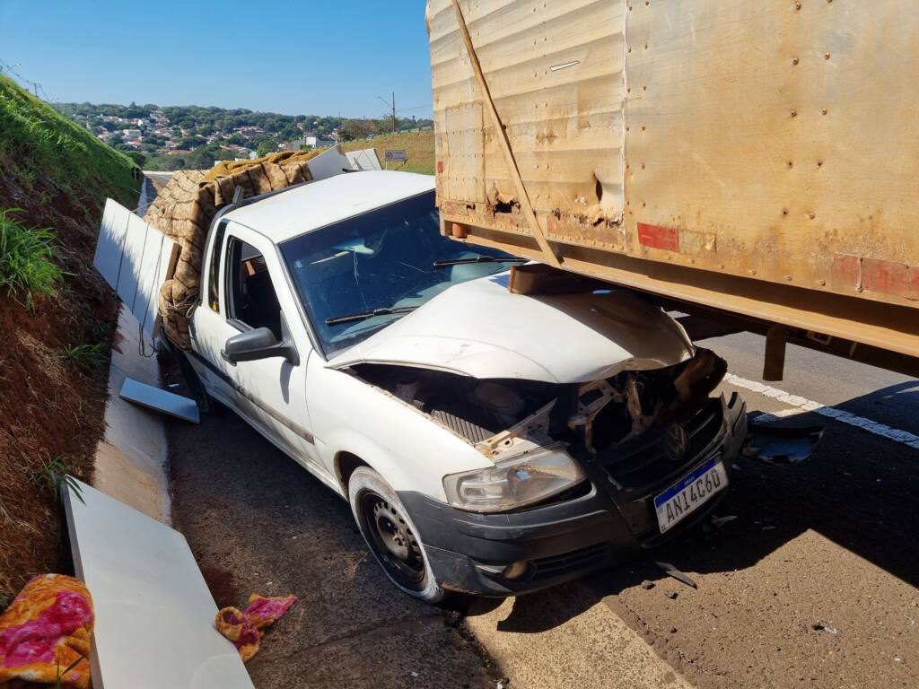 Homem fica ferido ao sofrer acidente no Contorno Norte em Maringá