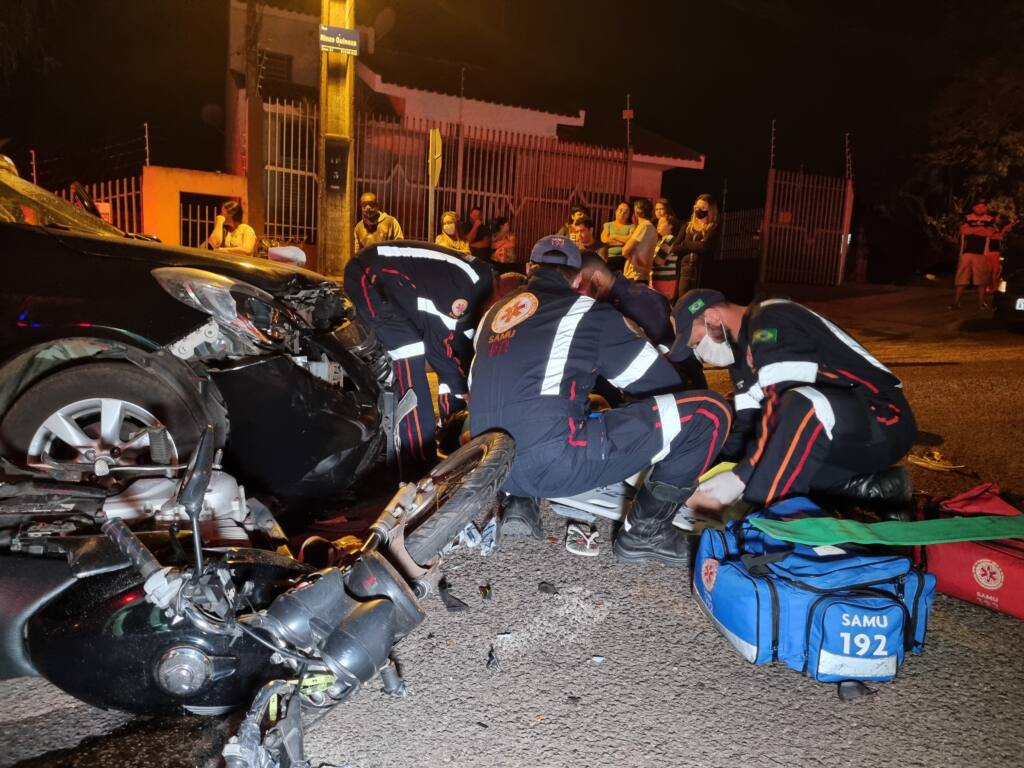 Duas mulheres ficam em estado grave em acidente no Jardim Dourados em Maringá