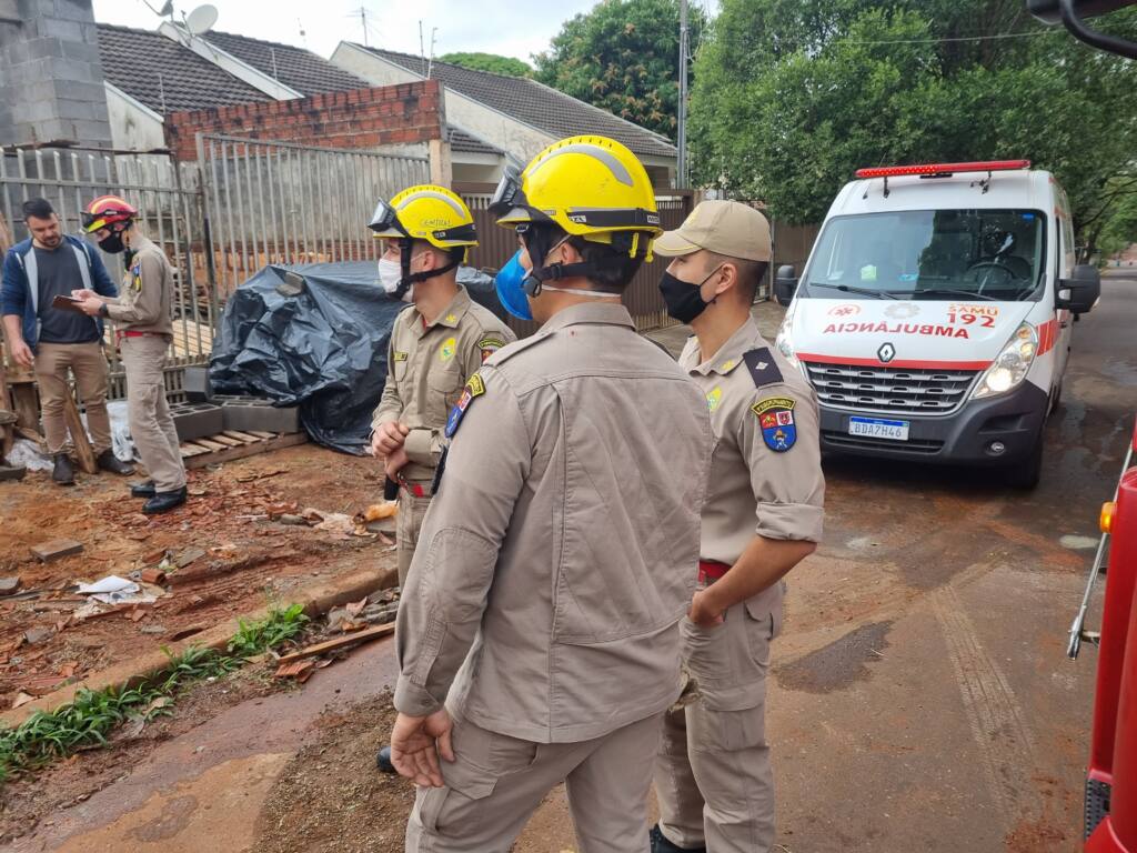 Trabalhador sofre ferimentos graves ao cair de laje