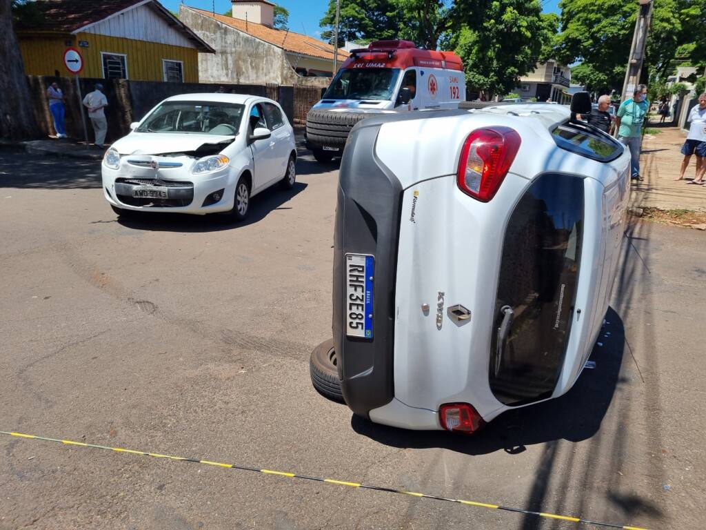 Mulher de socorrista do Samu fica ferida em acidente na cidade de Sarandi