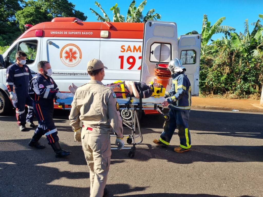 Gestante fica ferida em acidente no Jardim Imperial em Maringá