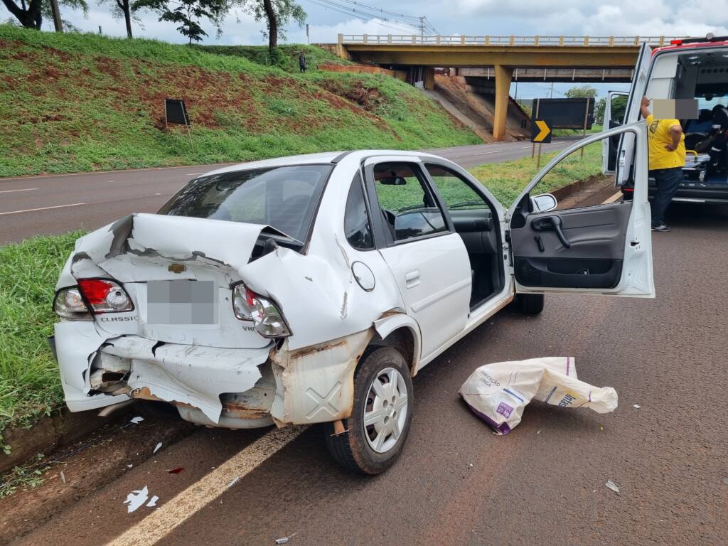 Motorista de camionete causa acidente na rodovia PR-317 em Maringá