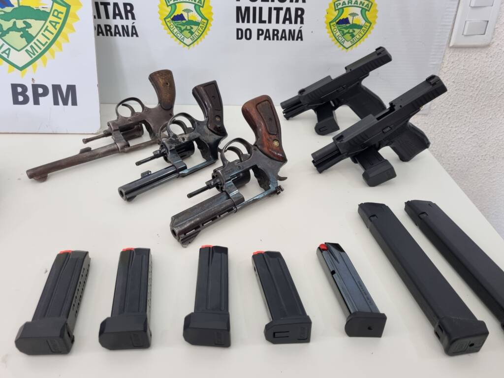 Casal é preso com diversas armas de fogo em Maringá