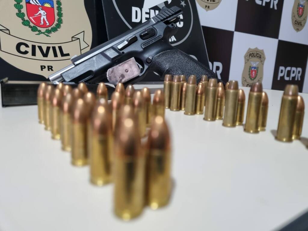 Traficante é preso com arma em operação da Denarc em Marialva