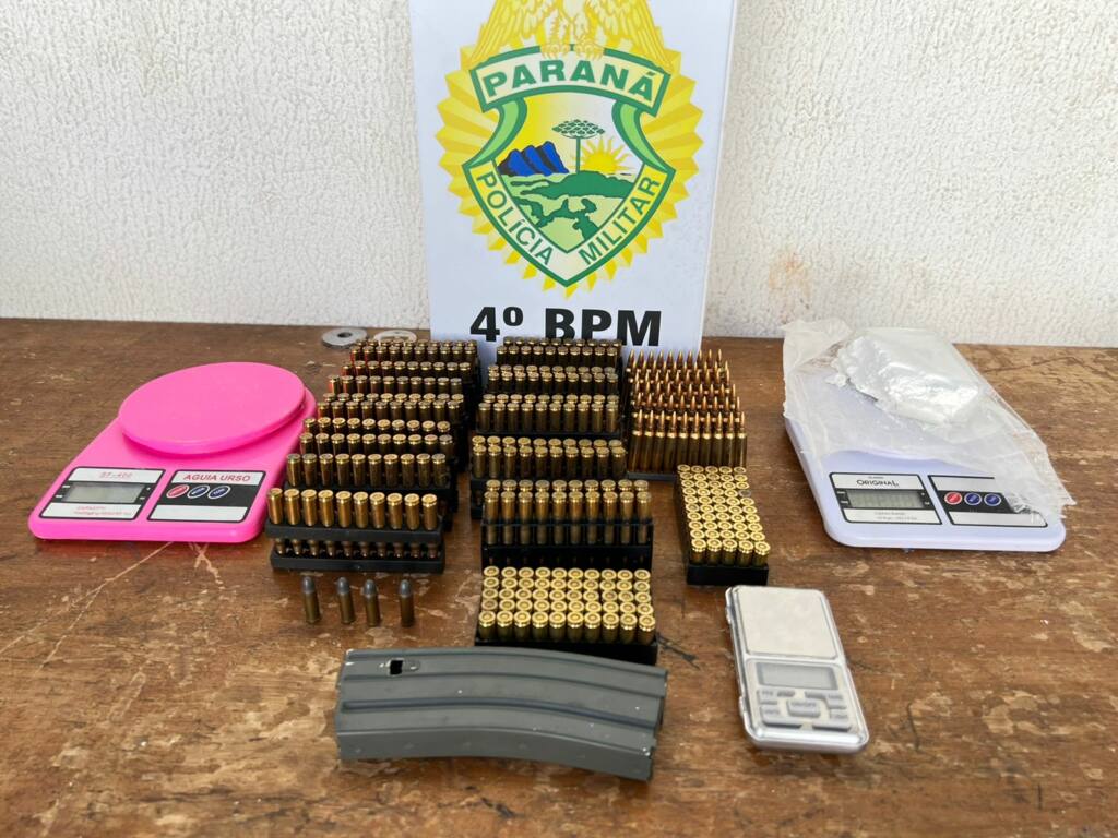 Criminoso é preso em Marialva com dezenas de munições de fuzil e pistola