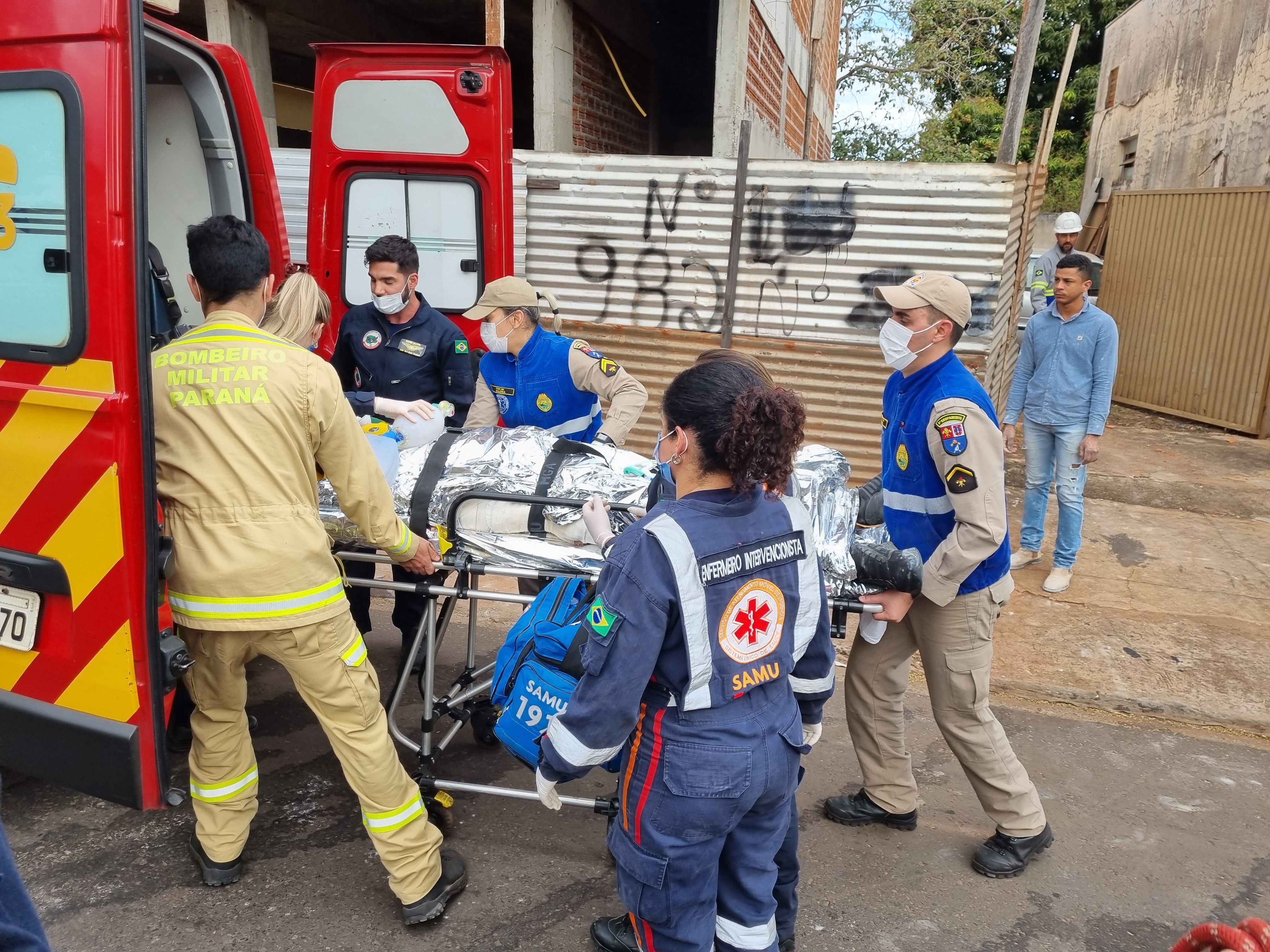 Adolescente fica com o corpo parcialmente queimado após receber descarga elétrica em Iguatemi.