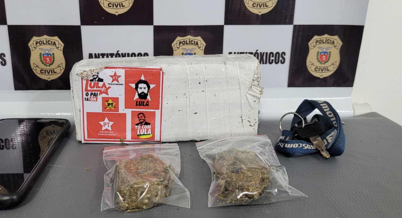 Suspeito de traficar drogas é preso com tablete de maconha no Jardim Imperial em Maringá