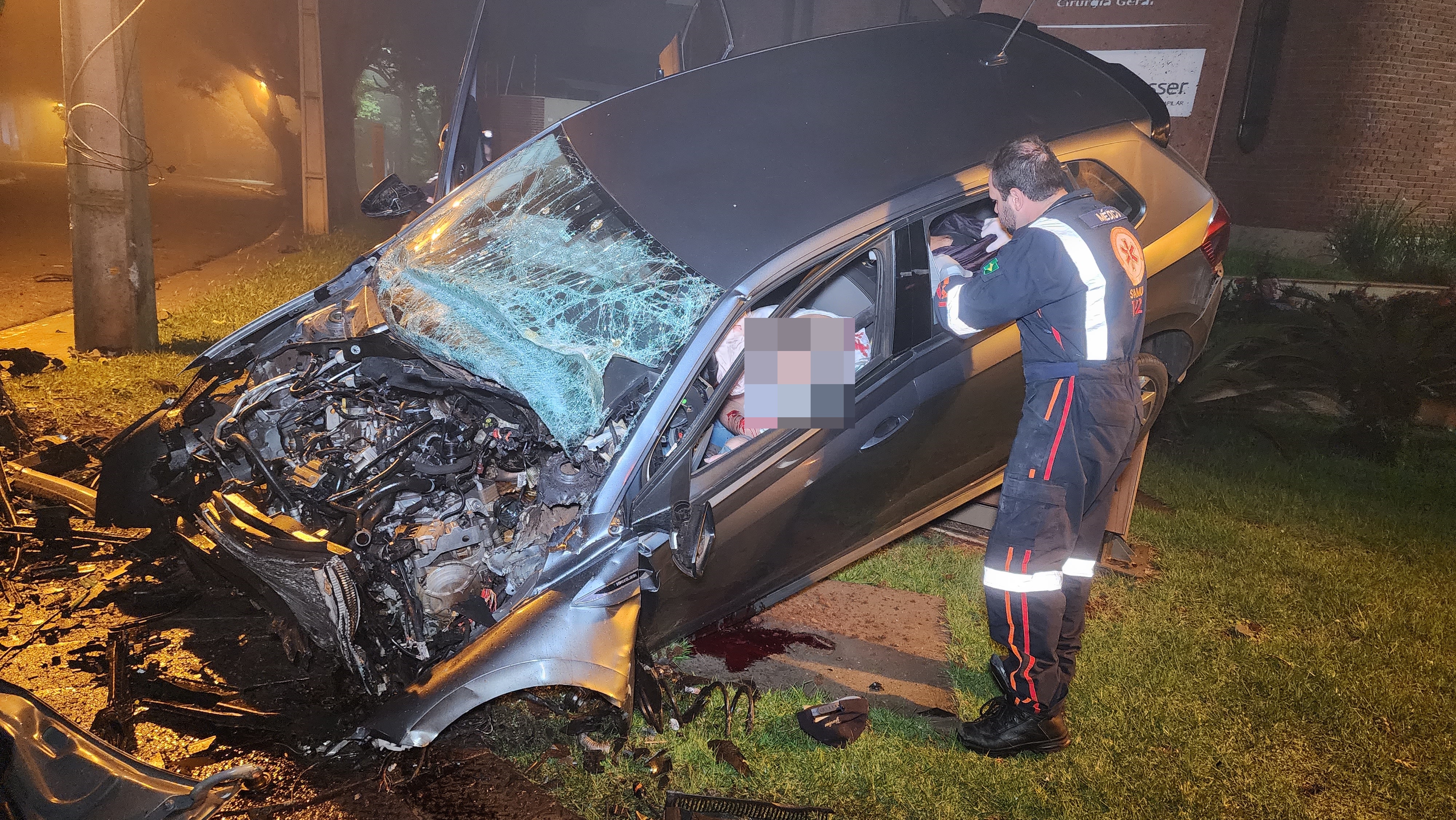 Acidente durante a madrugada deixa um morto e três feridos em Maringá