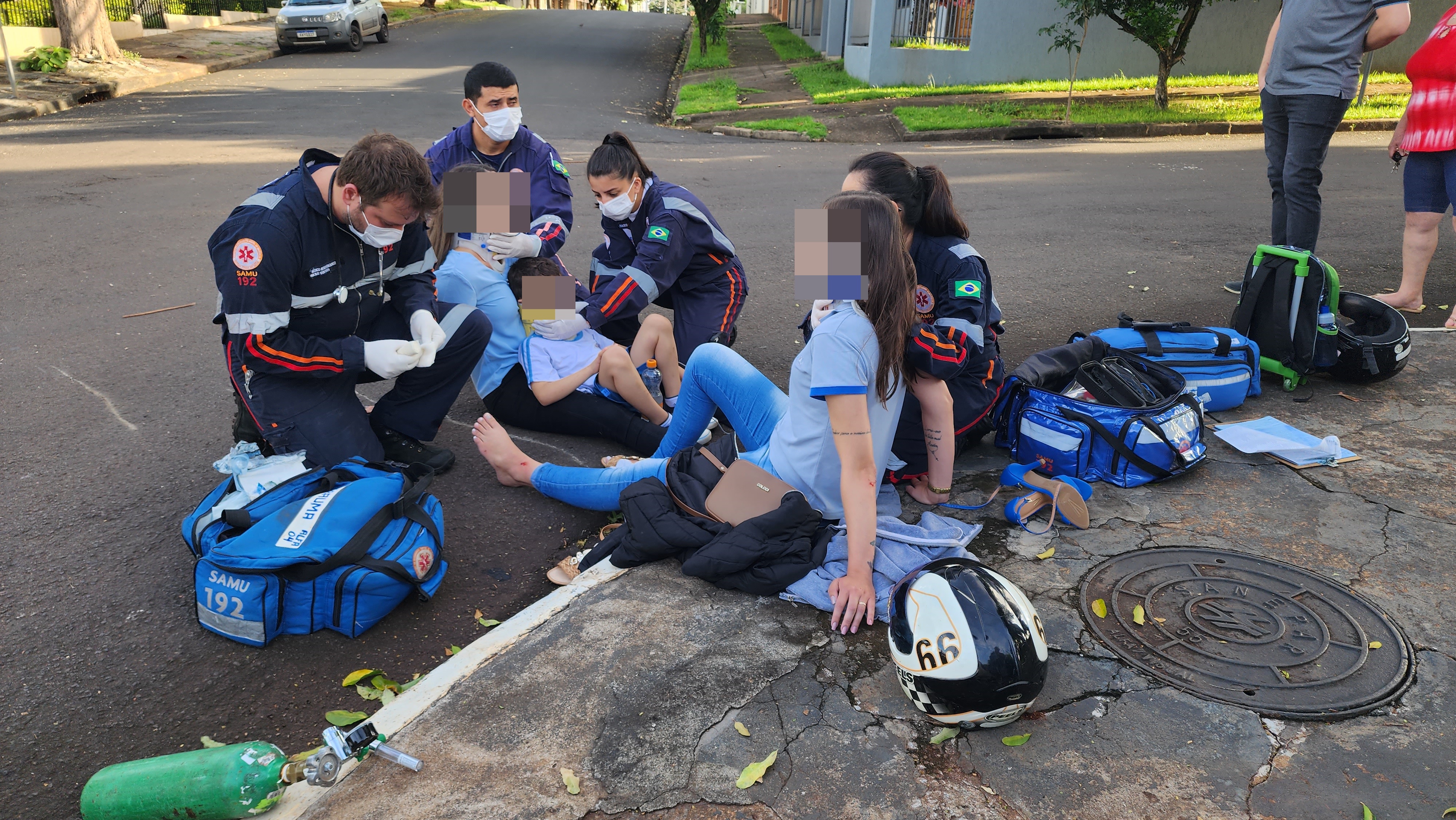 Duas mulheres e uma criança ficam feridas em acidente no Jardim Seminário em Maringá