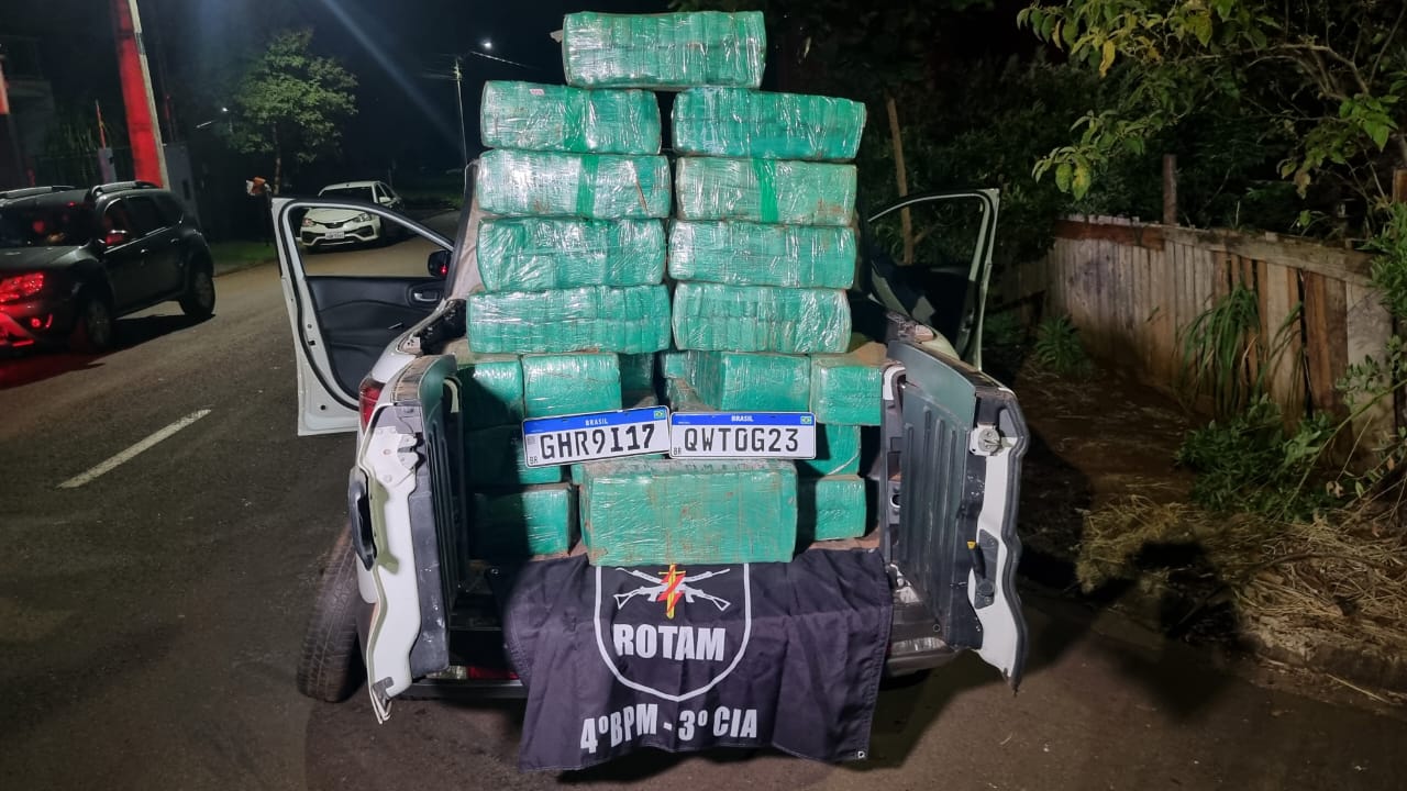 Polícia Militar apreende grande quantidade de maconha na cidade de Marialva